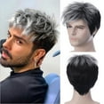 thumbnail image 1 of SUCS European And American Wigs For Men Short Hair Gradient Colour Chemical Fiber Wig, 1 of 5