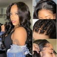 thumbnail image 1 of SUCS Lace Front Wigs Human Hair for Black Women Glueless Body Wave 4x4 Wigs 180% Density Brazilian Unprocessed Virgin Human Hair Pre Plucked with Baby Hair Natural Color 18inch, 1 of 1