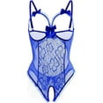 thumbnail image 1 of SUCS Lingerie for Women Sexy Teddy One-Piece Lace Babydoll Bodysuit Nightie Plus Size, 1 of 6
