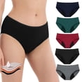 thumbnail image 1 of SUCS Menstrual Panties for Women Heavy Flow Bamboo Fiber Overnight Period Panties Middle-Waisted Period Underwear Cotton Briefs, 1 of 7
