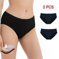 thumbnail image 1 of SUCS Menstrual Panties for Women Heavy Flow Bamboo Fiber Overnight Period Panties Middle-Waisted Period Underwear Cotton Briefs, 1 of 7