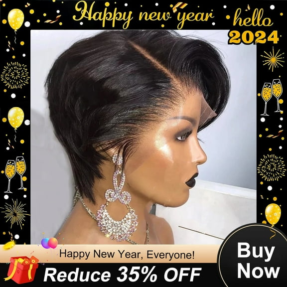 SUCS Short Bob Cut Wig Lace Front Curly Wigs for Black Women Side Part Wigs