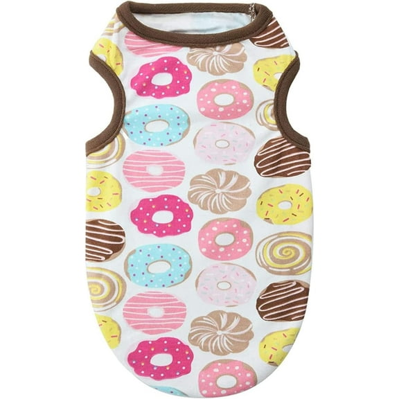 SUCS Small Dog Shirt Cute Puppy Cat Shirt Clothes Soft Cotton Sleeveless Shirts for Small Dogs Cats Summer Doggy Vest Tee Shirt Chihuahua Yorkie Shih Tzu Pet Apparels