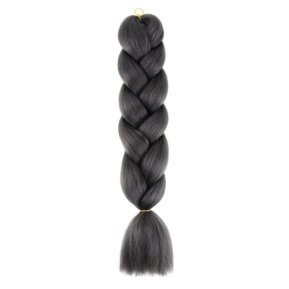 SUCS Wigs African Black Dirty Braid Wig Highlight Color Gradient Hair Extension