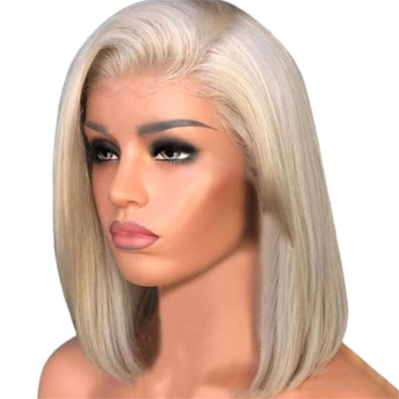 SUCS Women Blonde Remy Human Hair Wig Short Bob Full Wigs Pre Plucked Glueless Wigs(2Pack)