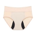 thumbnail image 1 of SUCS Women Menstrual Panties 4-Layer Leakproof Underwear Heavy Absorbency Breathable Cotton Girls Solid Classic Period Briefs, 1 of 6