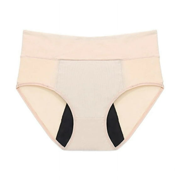 SUCS Women Menstrual Panties 4-Layer Leakproof Underwear Heavy Absorbency Breathable Cotton Girls Solid Classic Period Briefs