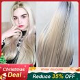 thumbnail image 1 of SUCS Women Natural Gold Party Wig Long Straight Hair Fashion Girl Synthetic Wig, 1 of 6