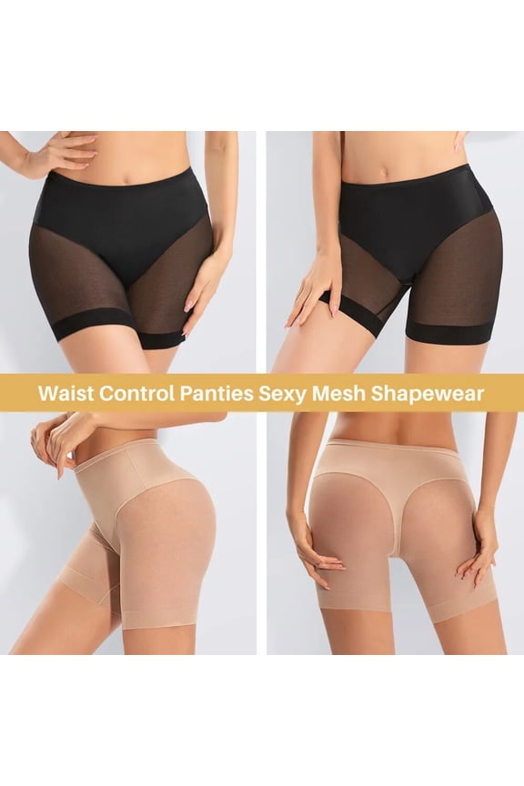 Women Slim Panties High Waist Tummy Pants Mesh Slimming Underwear Shapewear New Female Solid Color Light Body Sculpting Shaper