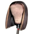 thumbnail image 1 of SUCS tl27 with Hair Highlight 9A Short 13×4 Wig Human Brazilian Bob Straight wig, 1 of 1