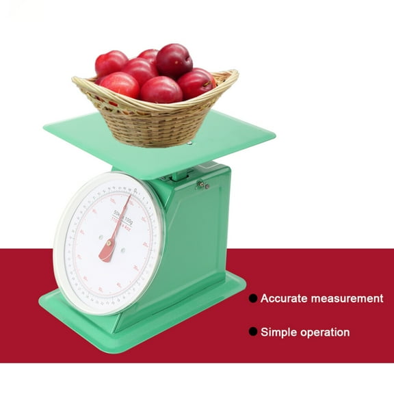 SUDEG 110-LBS Heavy Duty Portion-Control Mechanical Kitchen and Food Scale Industrial Dial Scale with Stainless Steel Platform