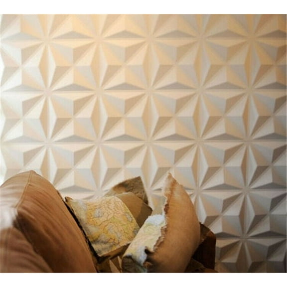 SUDEG 12pcs Tile Brick Wall Sticker, 3D Self-adhesive Waterproof PE Foam Wall Panels for Living Room Bedroom(30*30cm)