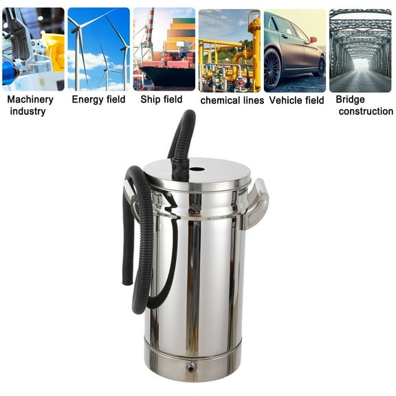 SUDEG 8L Small 304# Stainless Steel Fluidized Bucket Hopper Cup for Coating Machine