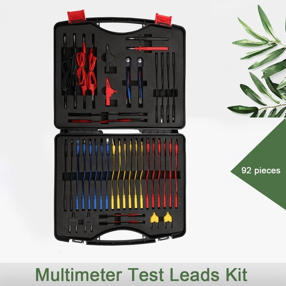 SUDEG Multimeter Test Lead Kit 92PCS Electronic Tool With Alligator Clip Probe Device