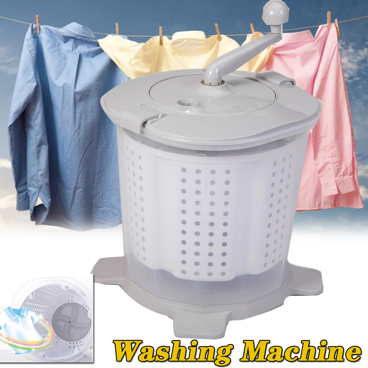 hand operated clothes washer