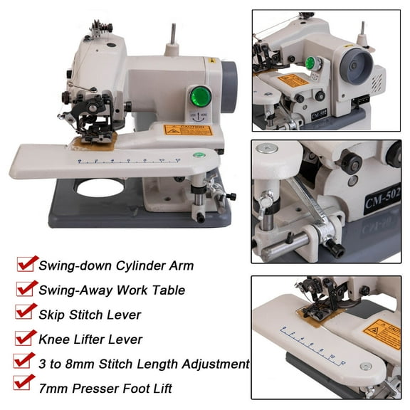 SUDEG RM-500 Blindstitch Sewing Machine Desk Model Blindstitch Sewing Machine