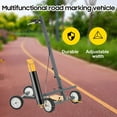 thumbnail image 1 of SUDEG Tape Marking Machine Hand-Push Tape Sticking Machine Lane Marking Applicator with Rubber Roller Manual Floor Tape Applicator, 1 of 12