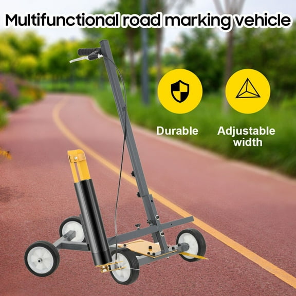 SUDEG Tape Marking Machine Hand-Push Tape Sticking Machine Lane Marking Applicator with Rubber Roller Manual Floor Tape Applicator