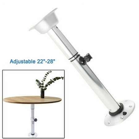 SUDEHG RV Table Stand,Removable Table Leg,Removable Adjustable Table Leg Telescopic Aluminum Alloy Frosted Silver For RV Yacht Campert