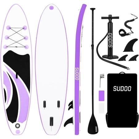 SUDOO Inflatable Stand Up Paddle Board - Ultra-Light, Stable Design, Non-Slip Deck, 10'x30"