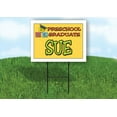 thumbnail image 1 of SUE PRESCHOOL GRADUATE 18 in x 24 in Yard Sign Road Sign with Stand, 1 of 4