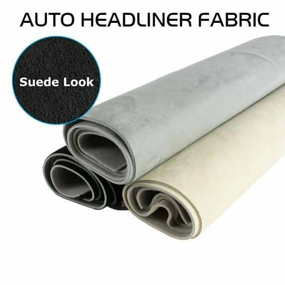 SUEDE Headliner Fabric Roof Liner Reupholstery Restore 60"Width By FT/Foot/Feet
