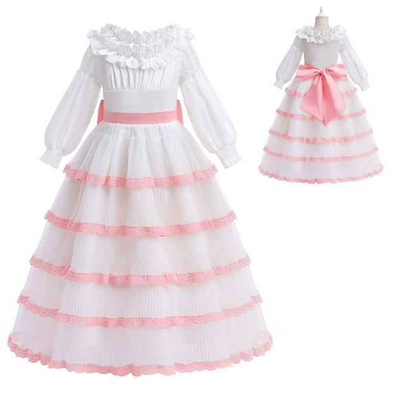 SUEE Girls Mermaid Costume Princess Dress Ariel Cosplay Halloween Outfits 3-10 Years