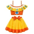 thumbnail image 1 of SUEE Girls Princess Peach Swimsuit 2-Piece Off Shoulder Bathing Suit Tankini, Size 2-8Y, 1 of 7