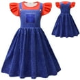 thumbnail image 1 of SUEE Girls Super Brothers Cosplay Princess Dress Halloween Party Outfit, 1 of 6