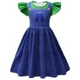 thumbnail image 1 of SUEE Girls Super Brothers Cosplay Princess Dress Halloween Party Outfit, 1 of 6