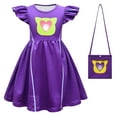 thumbnail image 1 of SUEE Girls Superhero Kitten Dress with Bag Halloween Fancy Outfits for 2-8Y, 1 of 3