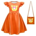 thumbnail image 1 of SUEE Girls Superhero Kitten Dress with Bag Halloween Fancy Outfits for 2-8Y, 1 of 7