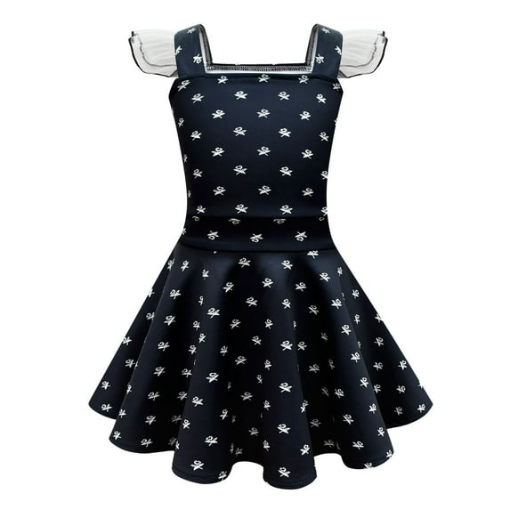 SUEE Girls Black Costumes Dress for Girls Princess Halloween Outfits for 3-10Y