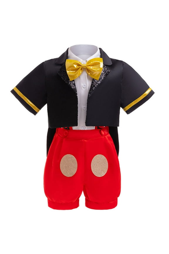 SUEE Kid Mini Mouse Costume Set Cartoon Cosplay Outfit Suits, 1-7Year