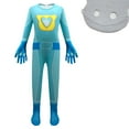 thumbnail image 1 of SUEE Kids Super Kittens Jumpsuit w/Mask Halloween Cat Cosplay Outfit Dress Up for 3-9 Year, 1 of 6
