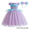 thumbnail image 1 of SUEE Little Girl Mermaid Princess Dress Birthday Sequins Tutu Costume Size 3-8Y, 1 of 7