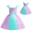 thumbnail image 1 of SUEE Mermaid Costume Princess Dress for Girls, Ariel Cosplay Sleeveless Dress, Halloween Ouftit for 3-10 Year, 1 of 7