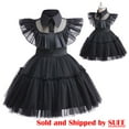 thumbnail image 1 of SUEE Toddler Wednesday Addams Dress Kids Halloween Cosplay Party Costume, 1 of 6