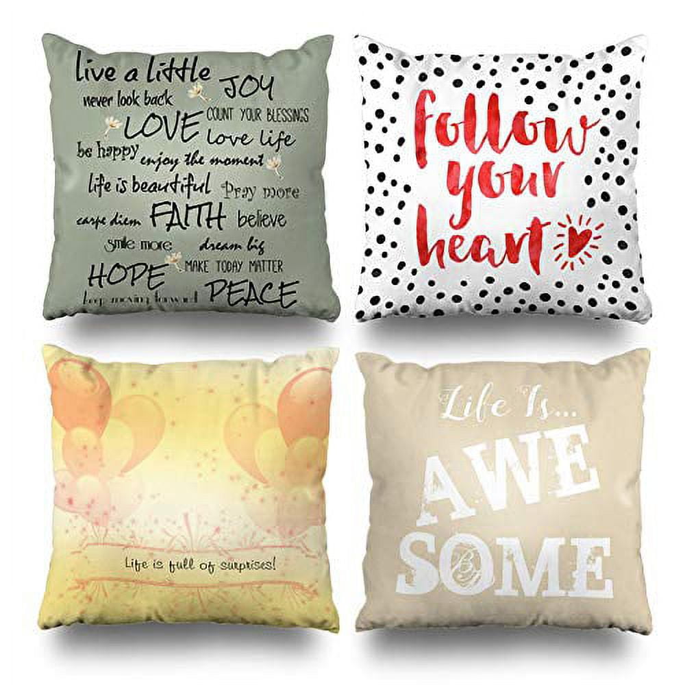 Inspirational pillow cheap cases