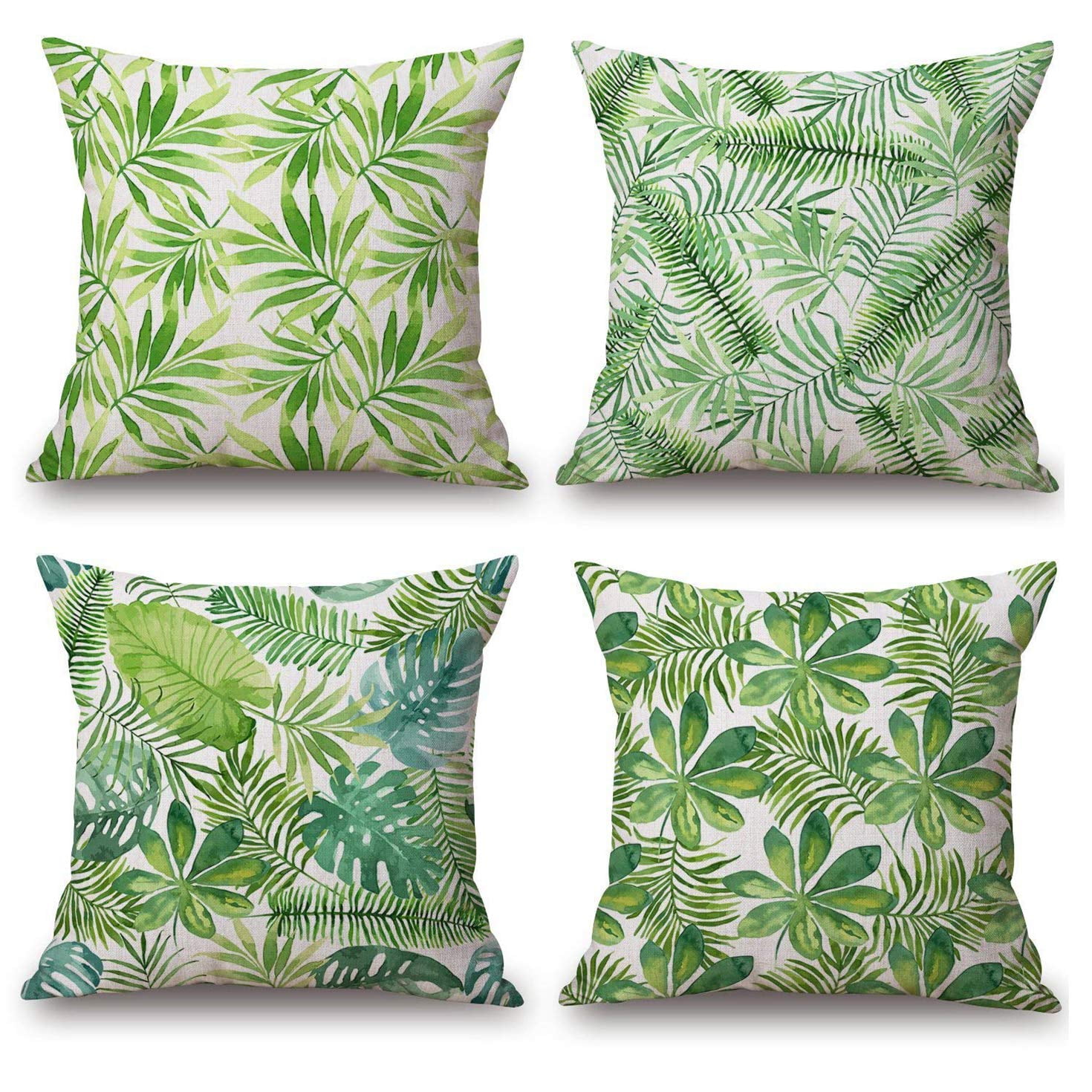 Green Continental Pillow Cases