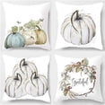 thumbnail image 1 of SUFAM Set of 4 Pillow Cases Pumpkin Halloween Thanksgiving Autumn Blend Water Powder Throw Pillowcase Cover Cushion Case Home Decor 20x20 inch, 1 of 1
