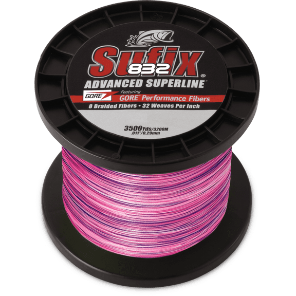Sufix 832 Advanced Superline Braid 65 lb Sunrise Fishing Line - 3500 Yds