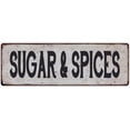 thumbnail image 1 of SUGAR & SPICES Vintage Look Rustic 8x24 Metal Sign Chic Retro 108240035150, 1 of 1