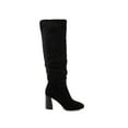 thumbnail image 1 of SUGAR Womens Black Comfort Emerson Square Toe Block Heel Zip-Up Slouch Boot 9.5 M, 1 of 4