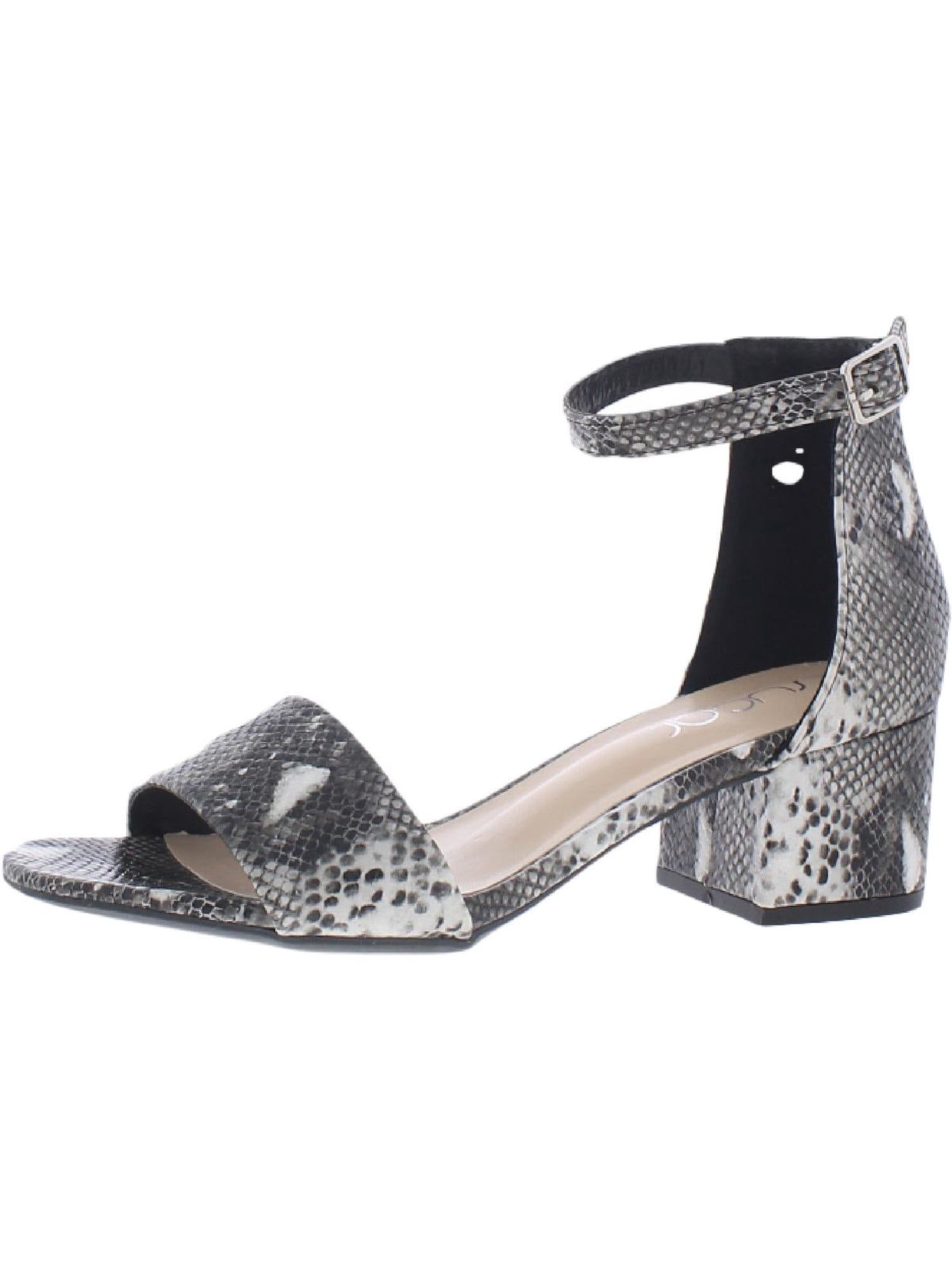 INC Womens Purple Adjustable Comfort Padded Ankle Strap Lexini Square Toe Block Heel Buckle Dress Sandals Shoes M main image 1