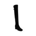 thumbnail image 1 of SUGAR Womens Black Zipper Accent Lace Ollie Almond Toe Dress Boots 11 M, 1 of 4