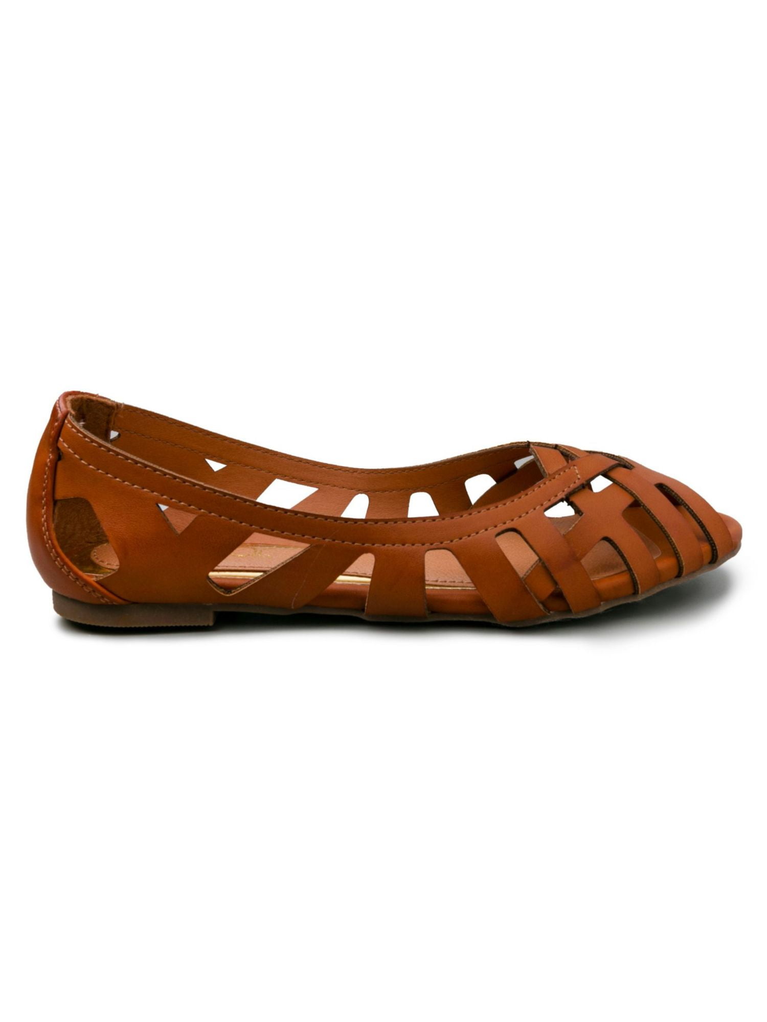 Woven peep toe best sale flats