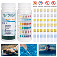SUGARDAY 6Way Pool Test Strips for Salt Water Chlorine pH Swimming Pool Drinking Water Test Kit
