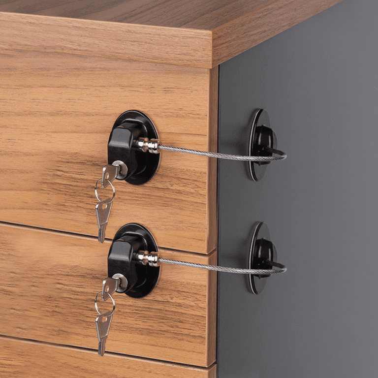 Bedside Table Wooden with Baby Proofing Cabinet Lock at Home Child Safety  Stock Image - Image of appliance, closet: 141841579