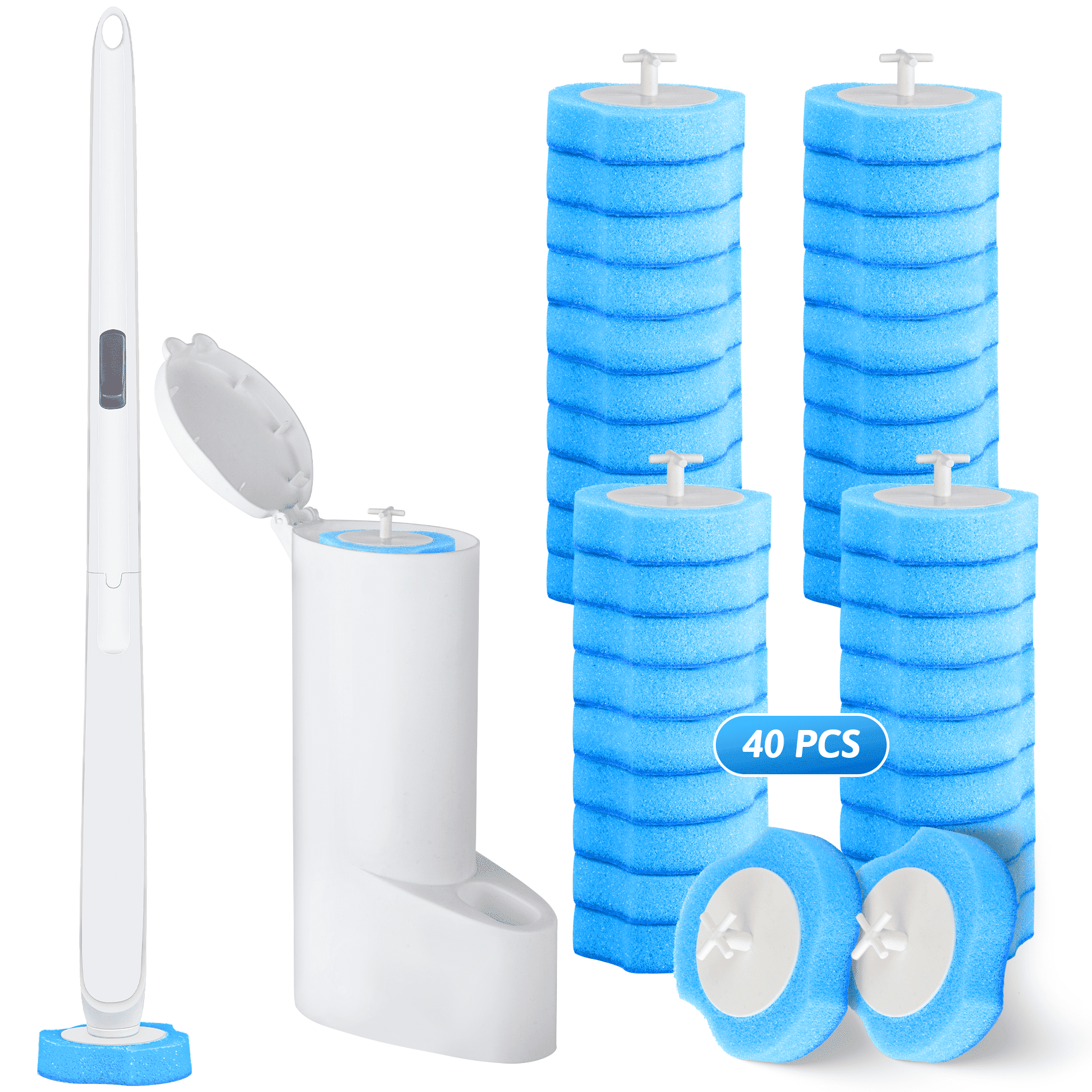 Horsepower Unicorn Gold, AS SEEN ON TV, Motorized Toilet Brush Powerful Spinning Action 360 Degree Cleaning Power Flexible Silicone Bristles Eliminate